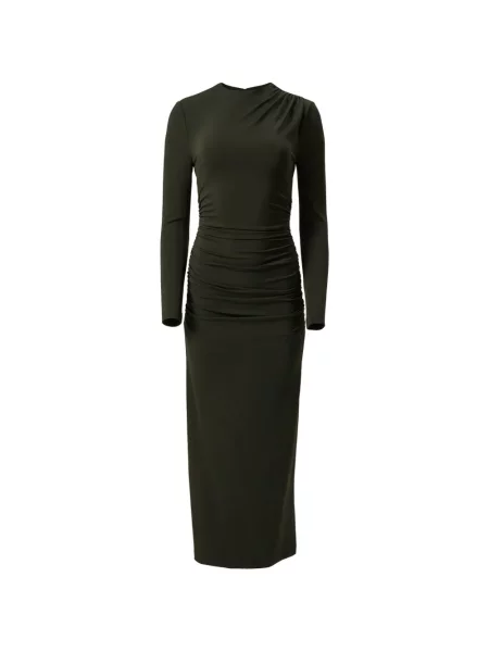 Rochie maxi Carolina Herrera cu volane verde