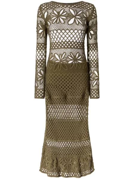 Rochie maxi Pinko de costum verde
