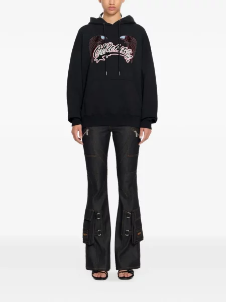 Hanorac cu glugă Off-white alb