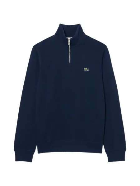 Hanorac cu fermoar Lacoste albastru