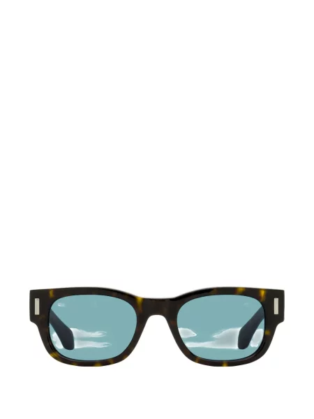 Правоъгълни слънчеви очила Ferragamo Eyewear кафяво