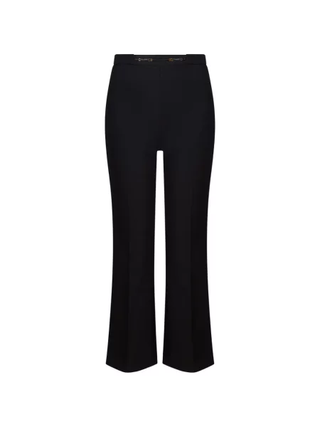 Pantaloni Elisabetta Franchi evazate negru
