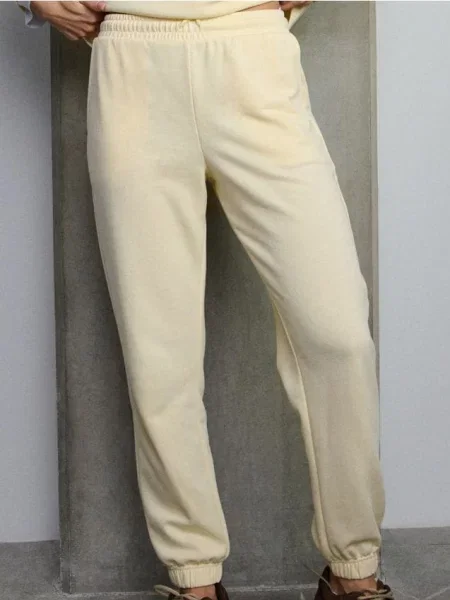 Джогери з трикотажної тканини «terry» жовтий