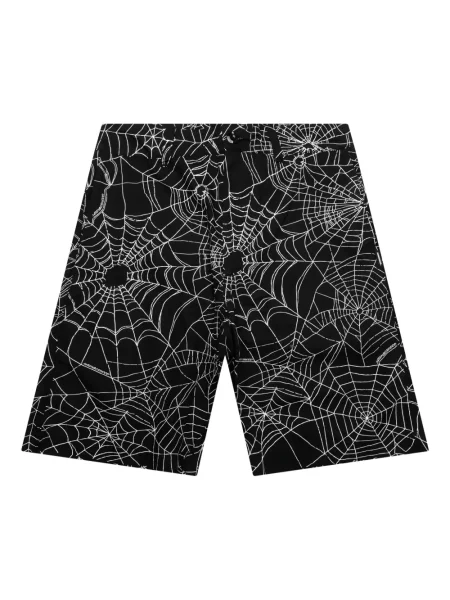 Pantaloni scurți Neighborhood cu imagine negru