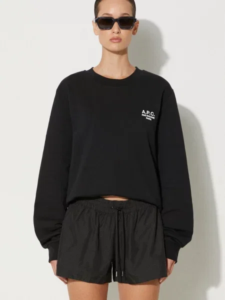 Кофта A.P.C. standard rue madame GOTS з аплікацією чорний