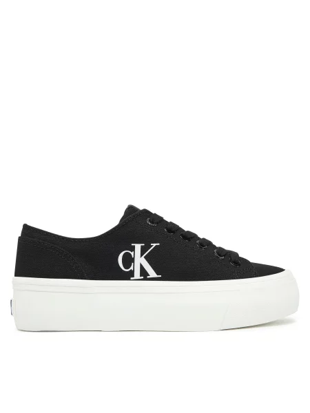 Calvin Klein Jeans Tenisice Vulc Flatform Low Cv Mg crna
