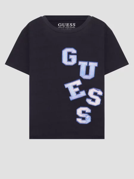 Дитяча Футболка GUESS Kids темно-синій синя