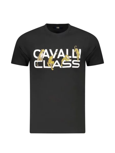 Tricou Cavalli Class cu imagine negru
