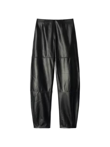 Pantaloni Retori din piele negru
