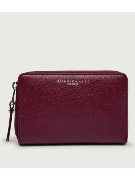 GIANNI CHIARINI De piele portofel GRAIN bordo