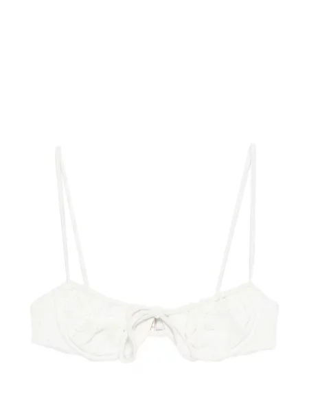 Top Faithfull The Brand cu broderie alb
