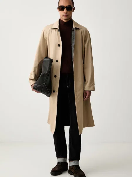 Pulover Trussardi de lână maro