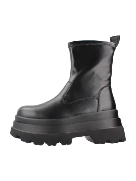 Botine Buffalo cu platformă negru