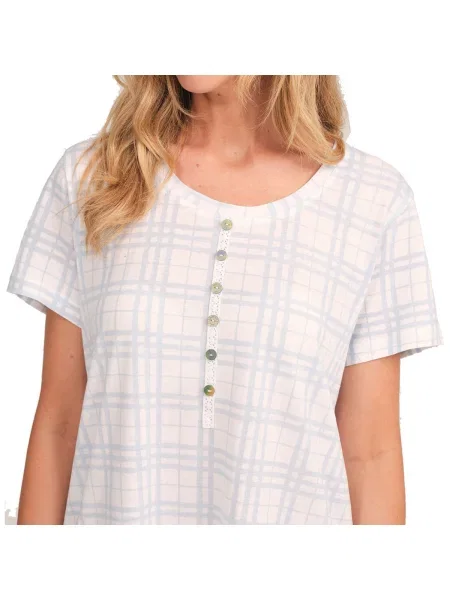 Pijamale J&j Brothers alb