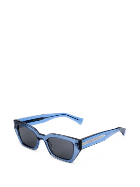Ochelari de soare Messyweekend cu imprimeu geometric albastru