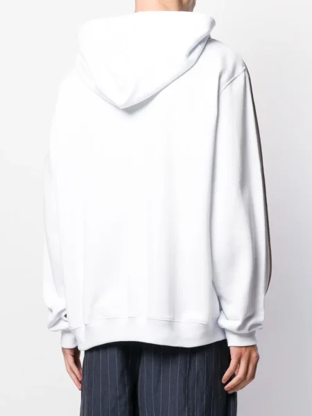 Hanorac cu glugă Msgm cu glugă alb