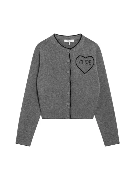 Kardigan Chloe wełniany szary