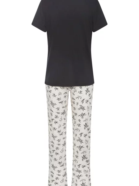 VIVANCE by LASCANA Pijama Dreams negru alb