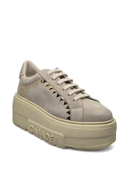 Sneakerși Casadei cu platformă cu tepi