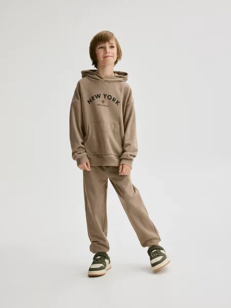 Reserved jogger kalhoty kávová