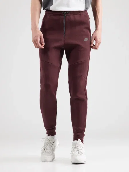 Nike Sportswear Nohavice TCH FLC burgundská