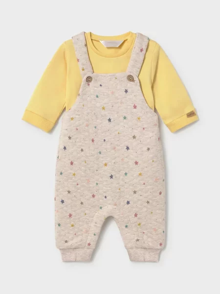 Mayoral Newborn komplet trenirka za bebe od pamuka s elastanom žuta