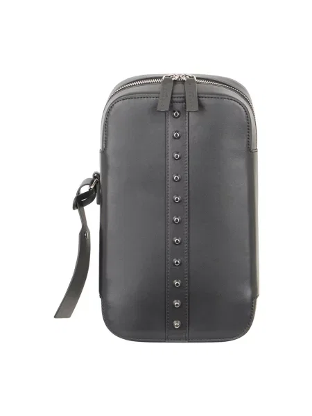 Torba crossbody John Richmond skórzana z ćwiekami czarna
