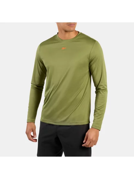 Reebok koszulka techniczna z długim rękawem ID Train male Grit Green Size: XS zielona