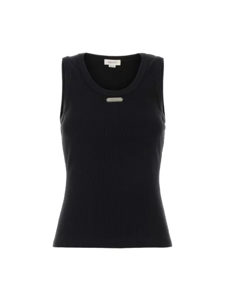 Top Alexander Mcqueen bez rękawów czarny
