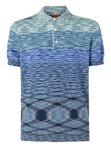 Polo Missoni cu dungi albastru