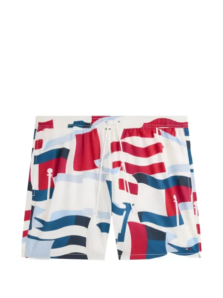 Slip de baie Tommy Hilfiger cu imagine cu cordon