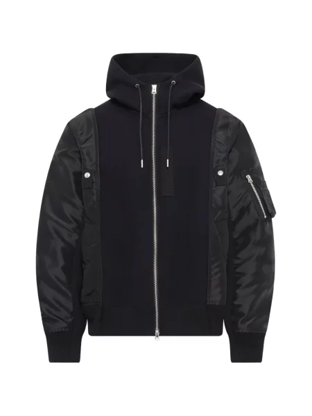 Hanorac cu glugă Sacai negru