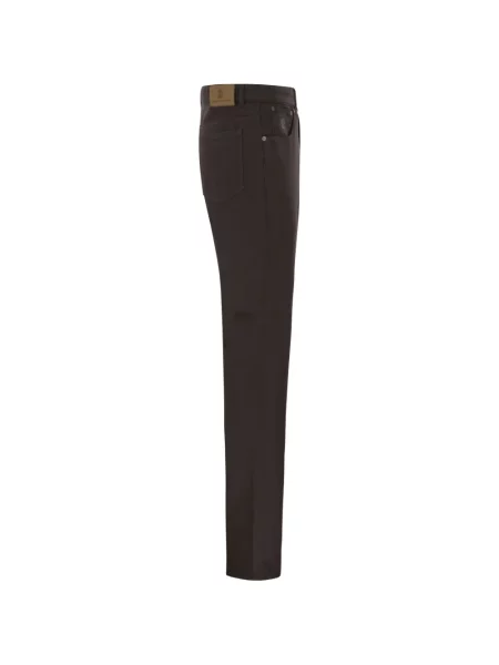 Pantaloni Brunello Cucinelli cu 5 buzunare maro