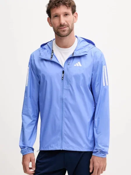 Яке за бягане adidas Performance Own The Run синьо