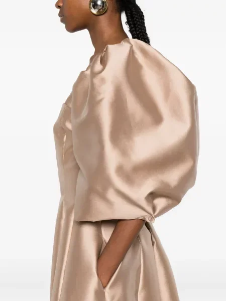 Σατέν μπουφάν Alberta Ferretti χρυσό