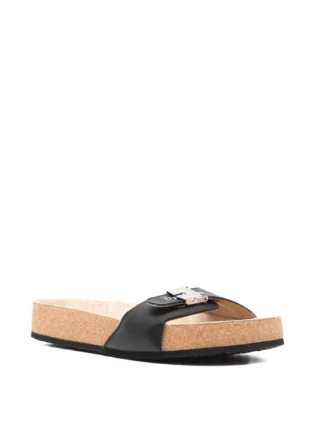 Sandale Balenciaga cu platformă cu cataramă negru