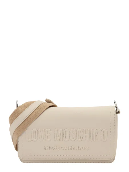 Geantă LOVE MOSCHINO Écru bej