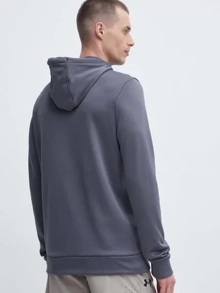 Однотонный свитер Under Armour с капюшоном серый
