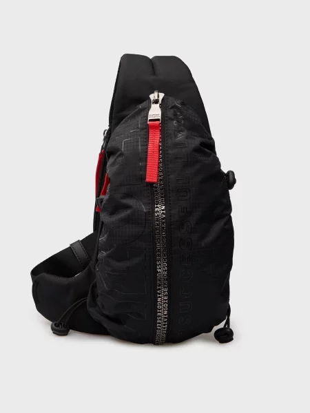 Клетчатая сумка Diesel черная