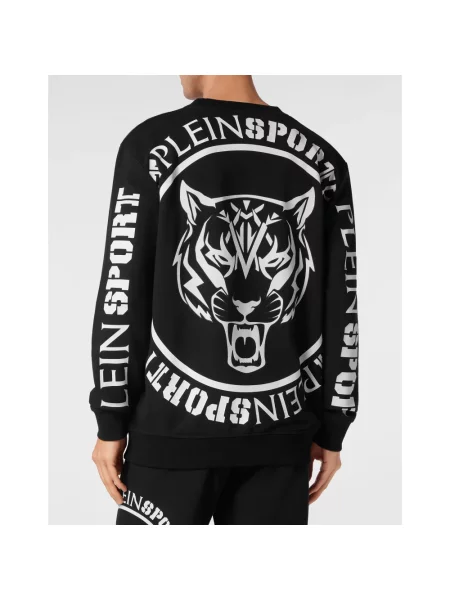 Bluza sportowa Plein Sport w tygrysie prążki czarna