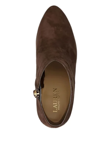 Μποτάκια Lauren Ralph Lauren σουέντ καφέ