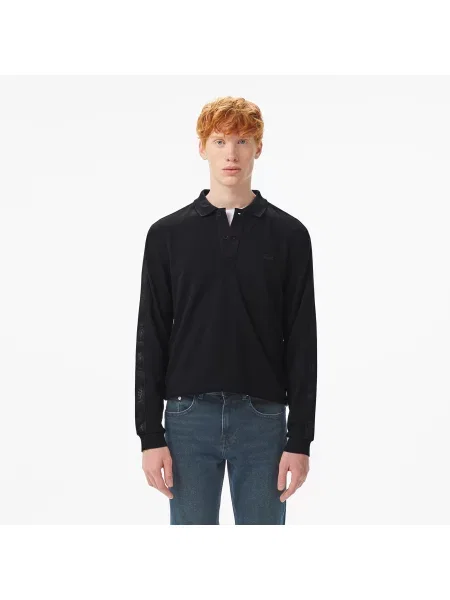 Поло Lacoste черное