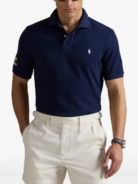 Șapcă Polo Ralph Lauren de mătase cu dungi cu cataramă albastru