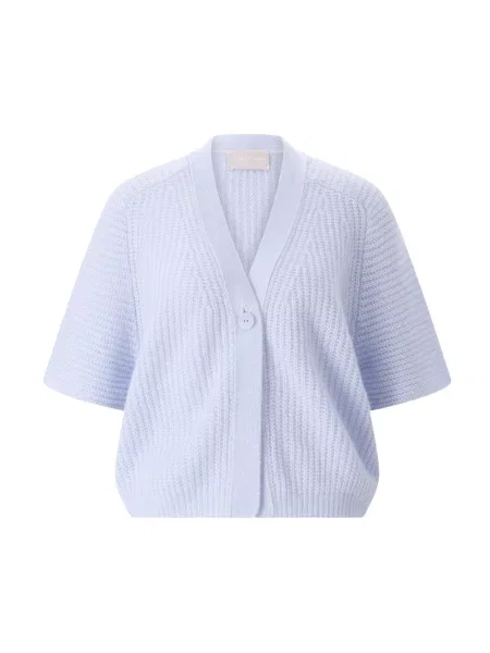 Krótki kardigan Hemisphere z kaszmiru niebieski