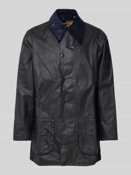 Parka z z patką model ‘BEAUFORT’ Barbour niebieska