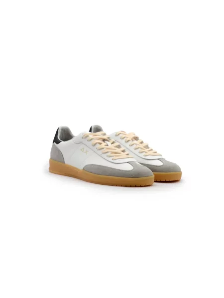 Sneakersy Sun68 skórzane białe