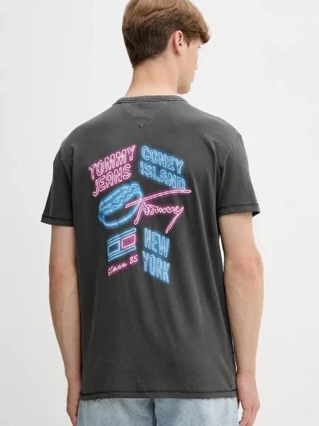 Tommy Jeans tričko šedé