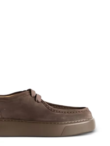 Sneakerși Referenc din piele de căprioară maro