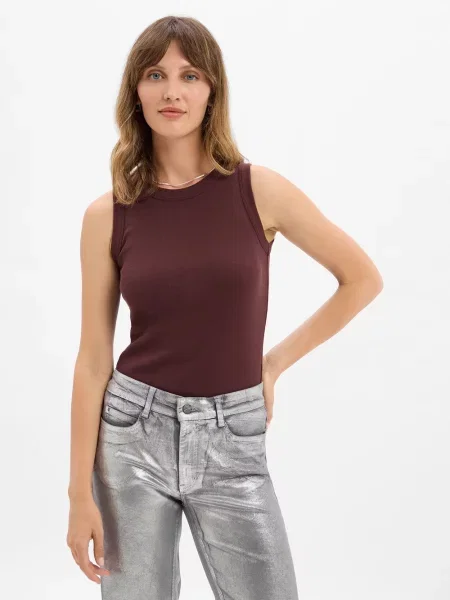 Drykorn podkoszulek Olina Kobiety jednolity S brązowy