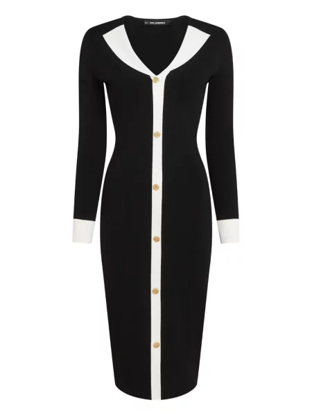Rochie Karl Lagerfeld tricotate de costum negru